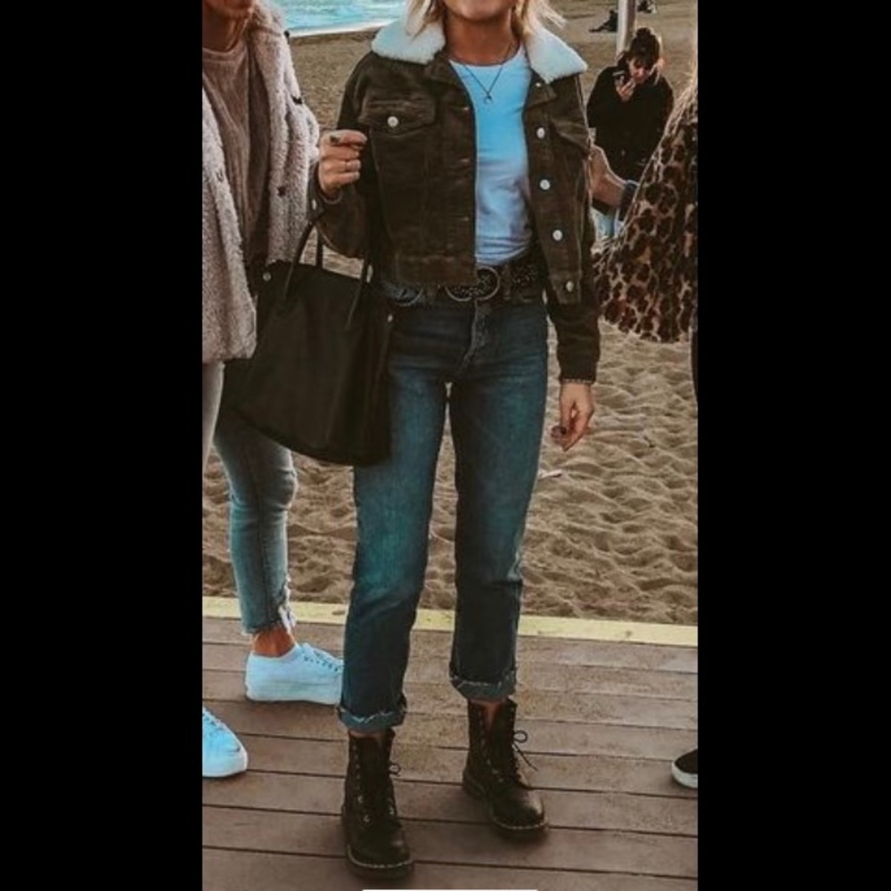 Zara straight leg high rise jeans